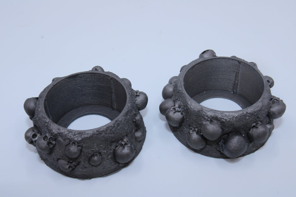 Set of 2 Pot Holders for 25ml Dirty Down Weathering Paints - Dark Theme (Skulls)