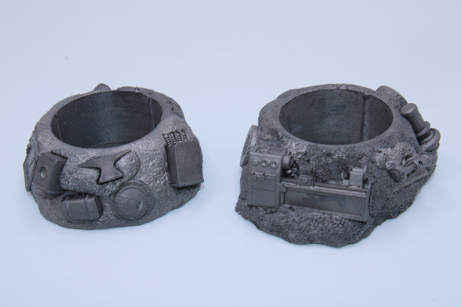 Set of 2 Pot Holders for 25ml Dirty Down Weathering Paints - Scrapyard Theme