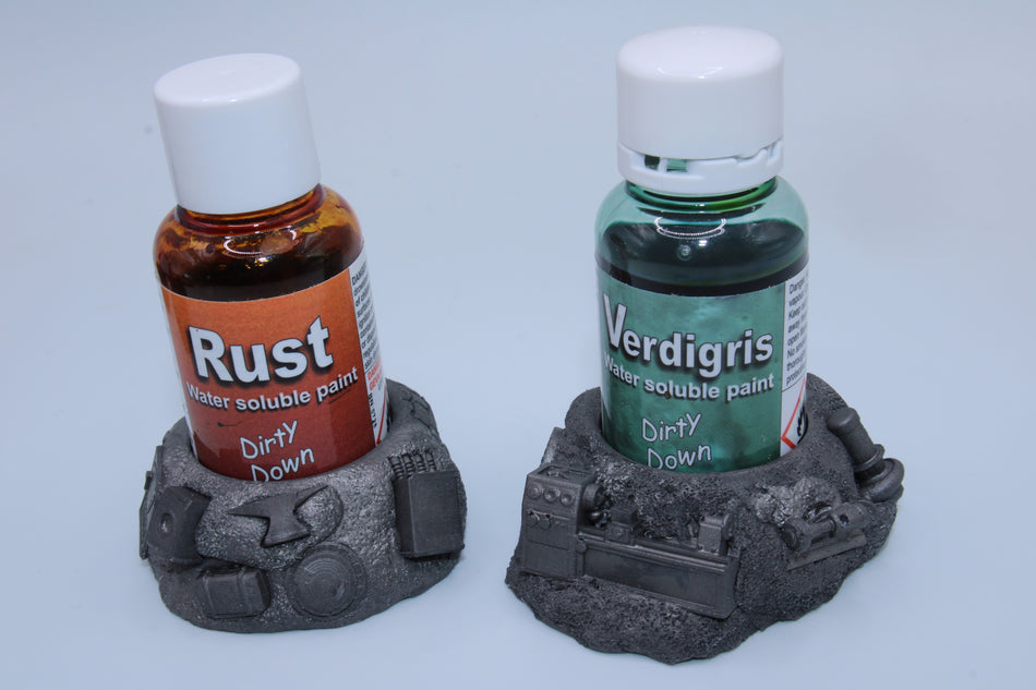 Set of 2 Pot Holders for 25ml Dirty Down Weathering Paints - Scrapyard Theme