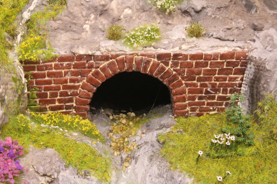 Brickwork Culvert with Arch - H0 Scale