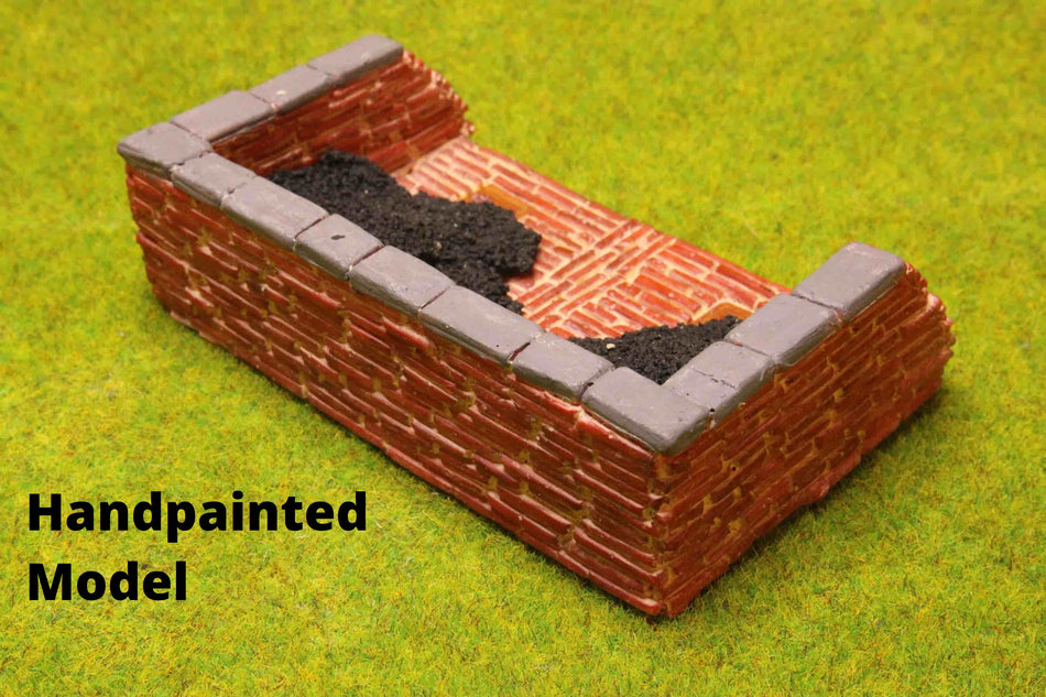 Brickwork Coal Storage With Coal - H0 Scale