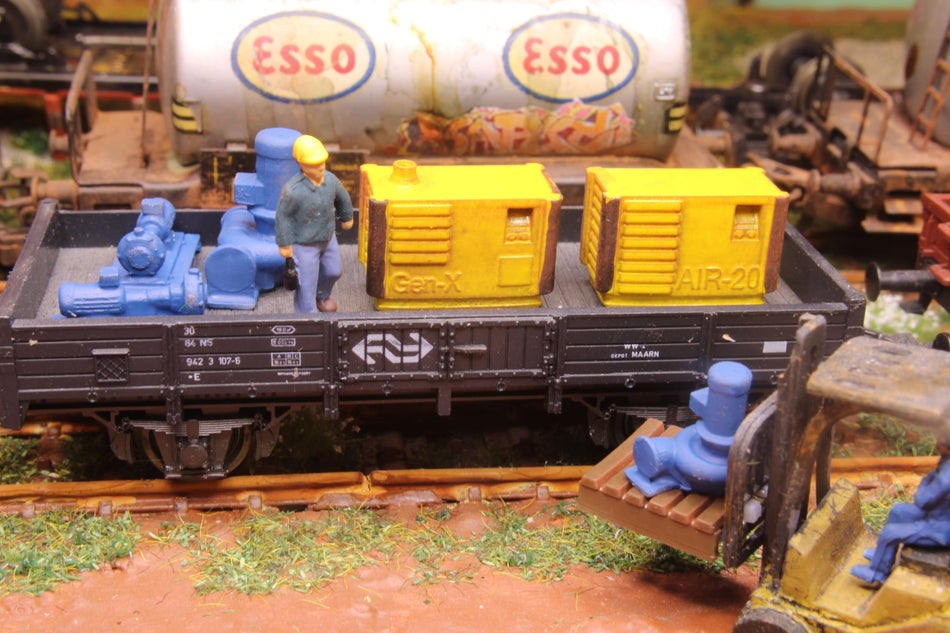 Train Load - Set of compressor and generator - H0 Scale