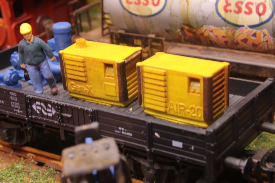 Train Load - Set of compressor and generator - H0 Scale