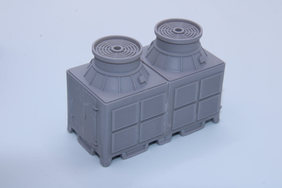 Double Square Cooling Tower - HO scale