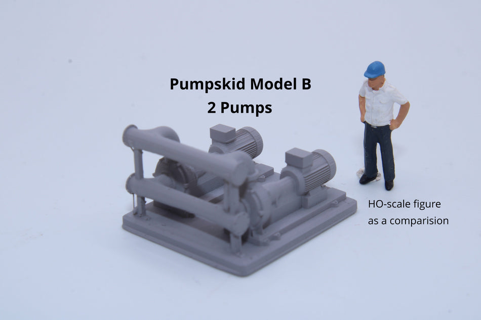 Pumpskid with 2 or 3 pumps Model B - HO scale