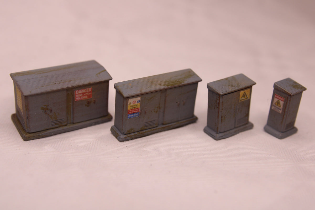 Set of 4 Electrical Cabinets - O Scale – Feisters Miniatures