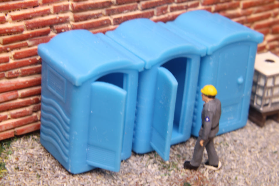 Set of 3 Mobile Toilets - H0 Scale