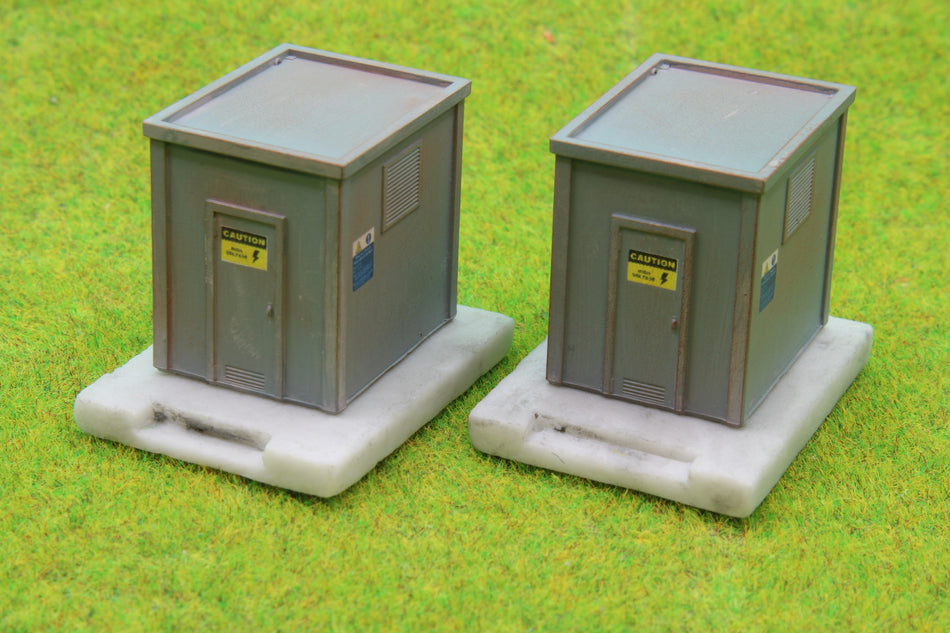 Set of 2 High Voltage Cabinets - HO Scale