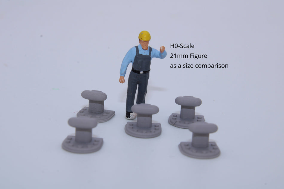 Bollard Model L (5pcs) - H0 Scale