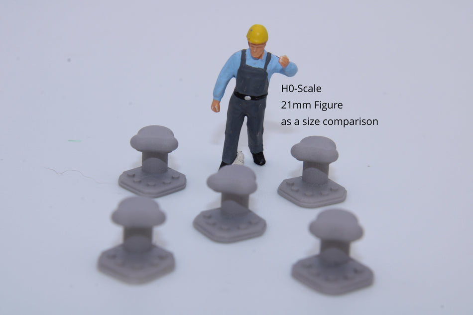 Bollard Model E (5pcs) - H0 Scale