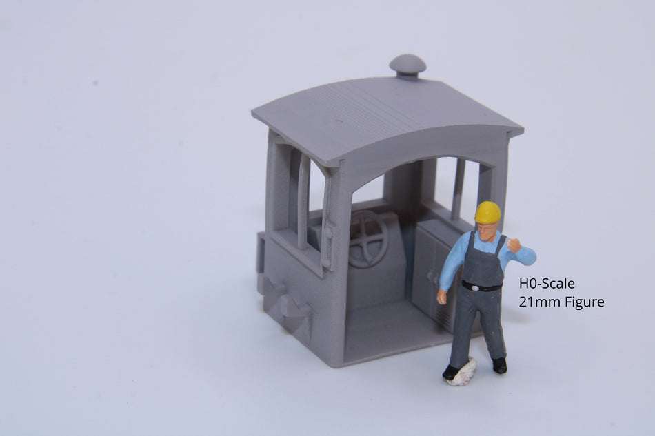 Wheelhouse for boat or barge - H0 Scale