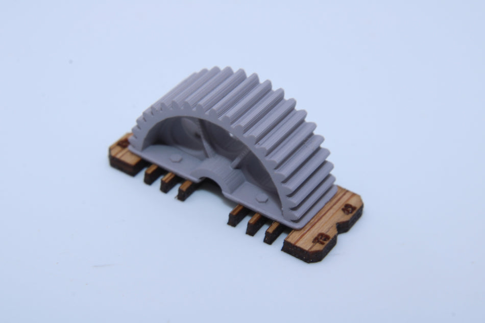 N Scale Industrial Gear Load – Factory Machinery – Train Load – 4-Piece Set