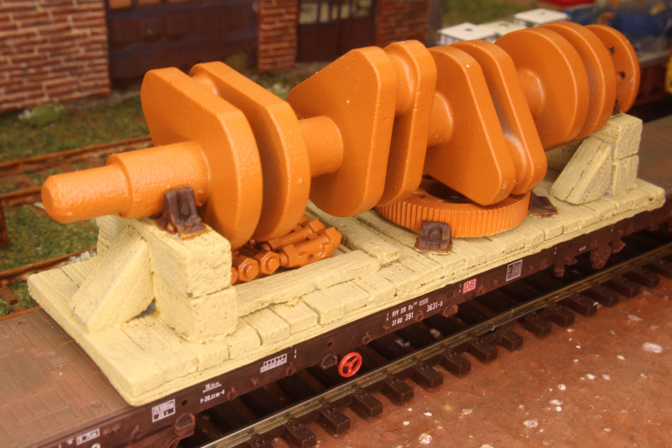 Train Load - Crankshaft of a ship - H0 Scale