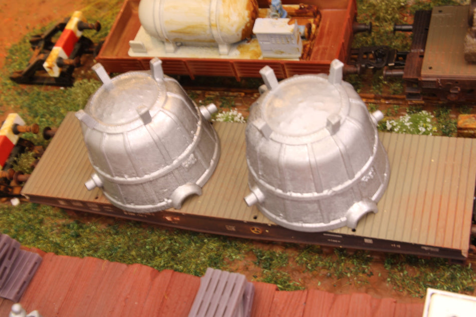 Train Load - Steel Casting Pots - H0 Scale