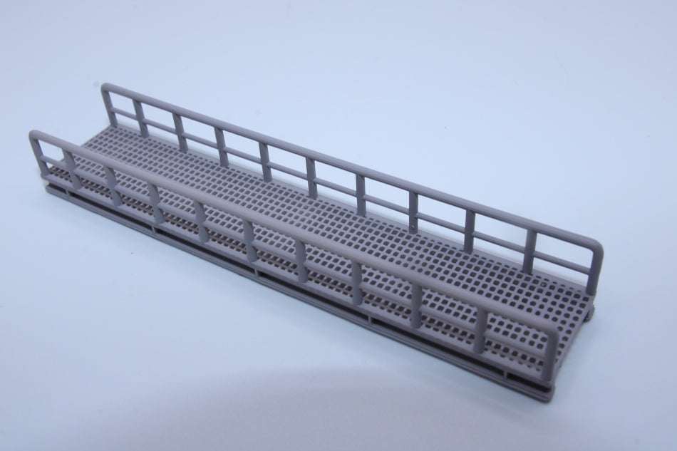 Miniature Pedestrian Bridge with Grated Floor– HO Scale Bridge Model for Diorama
