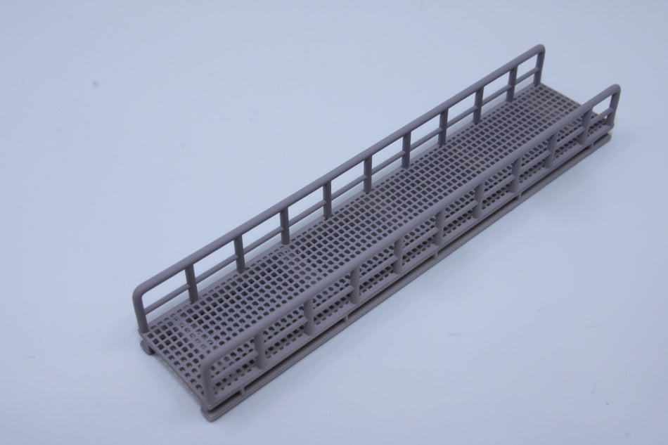 Miniature Pedestrian Bridge with Grated Floor– HO Scale Bridge Model for Diorama