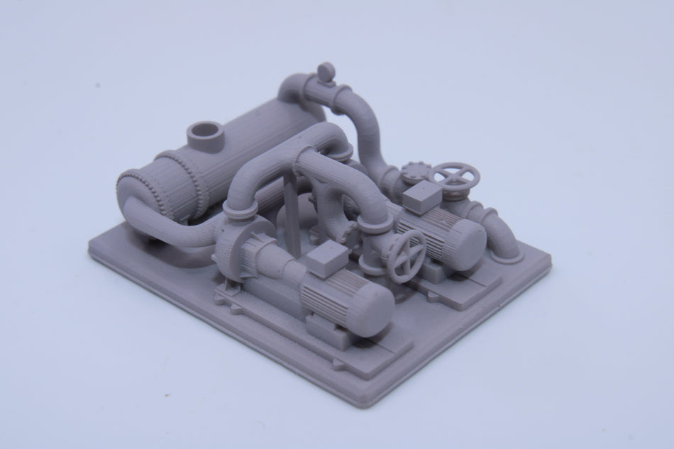 Industrial Pump Skid  with Heat Exhanger - All Scales