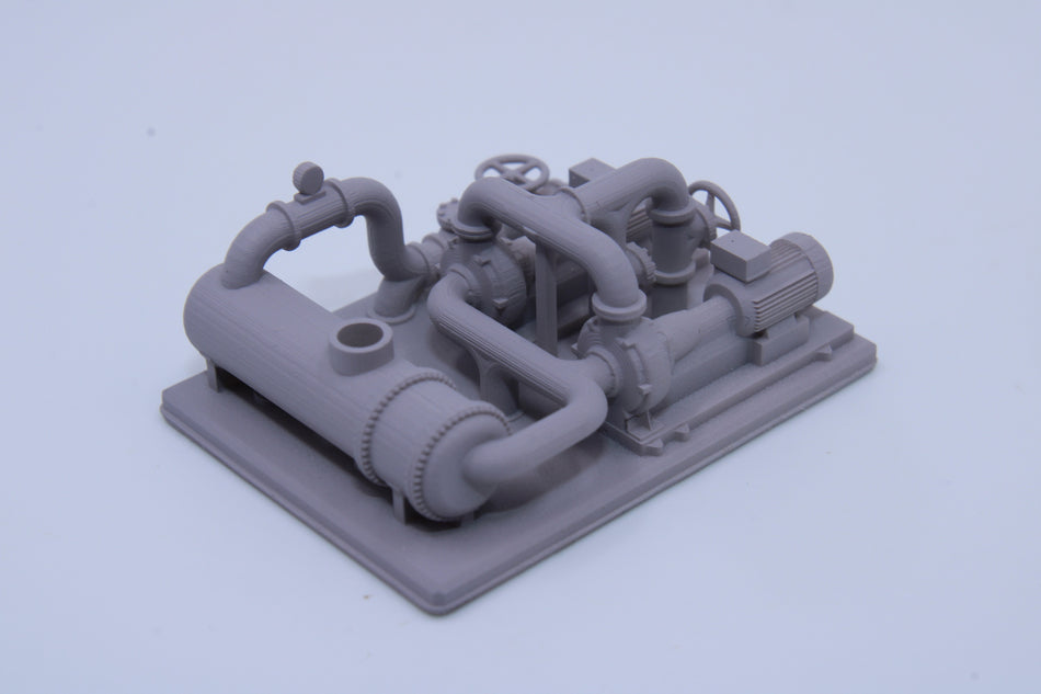 Industrial Pump Skid  with Heat Exhanger - All Scales