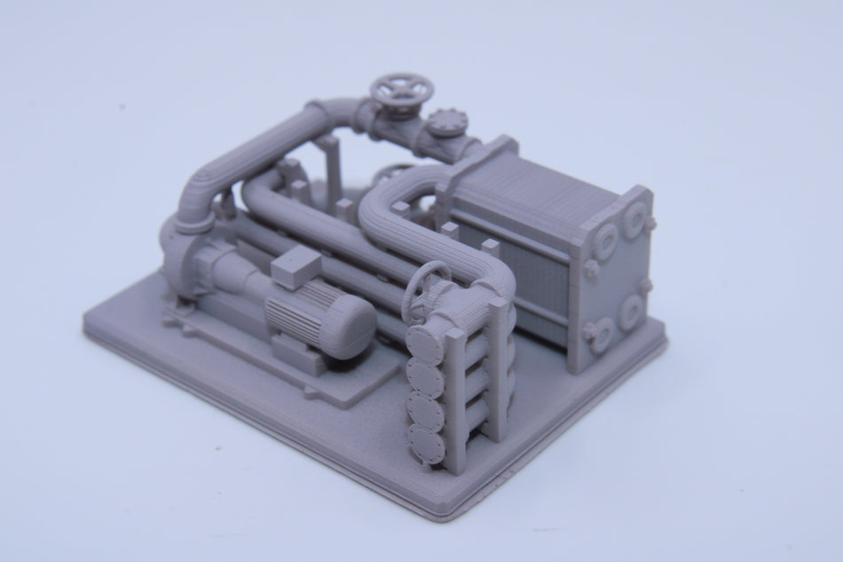 Industrial Pump Skid  with Plate Heat Exhanger - All Scales