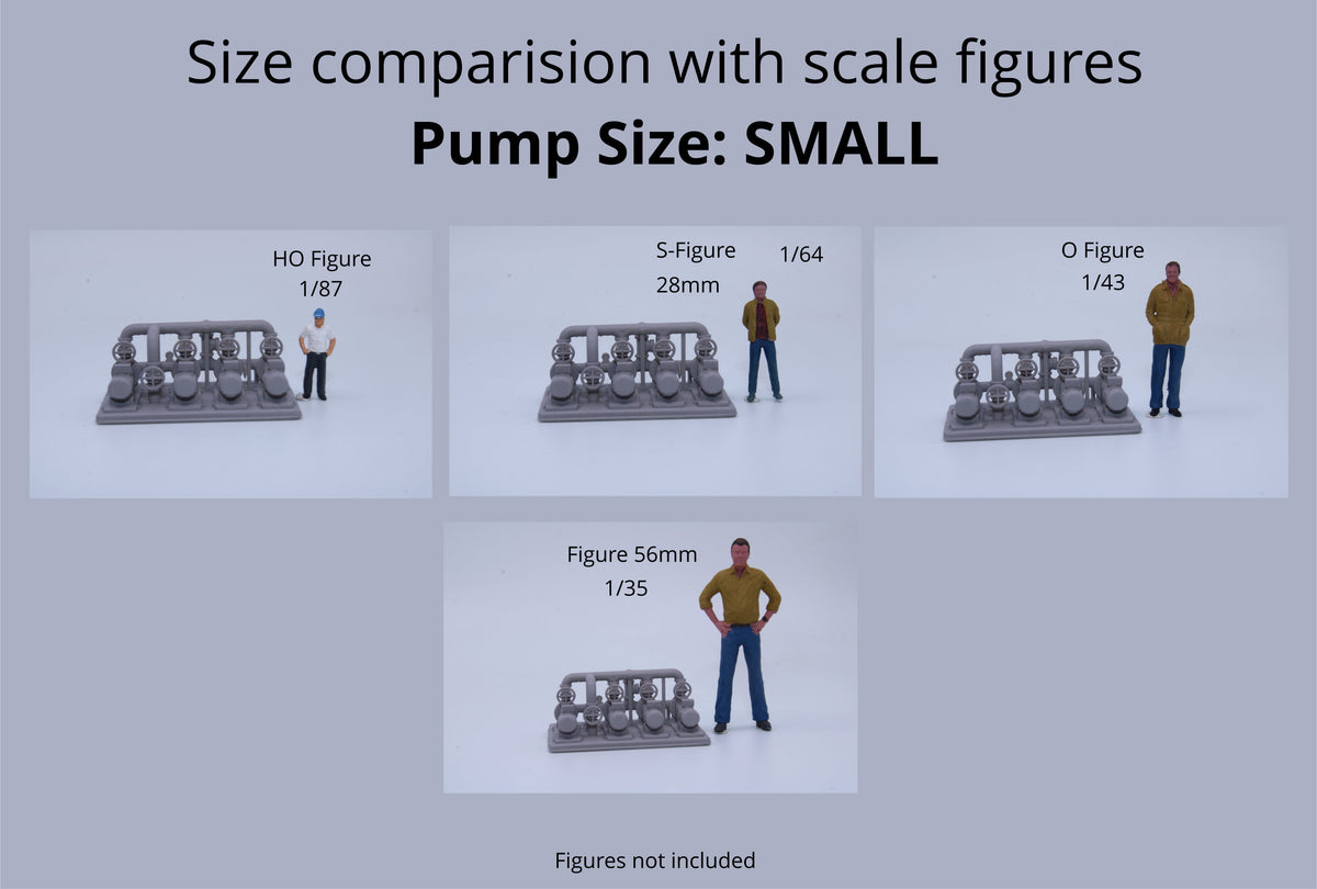 Industrial Pumpskid with 7 Pumps and Valves – Resin Model - All Scales ...