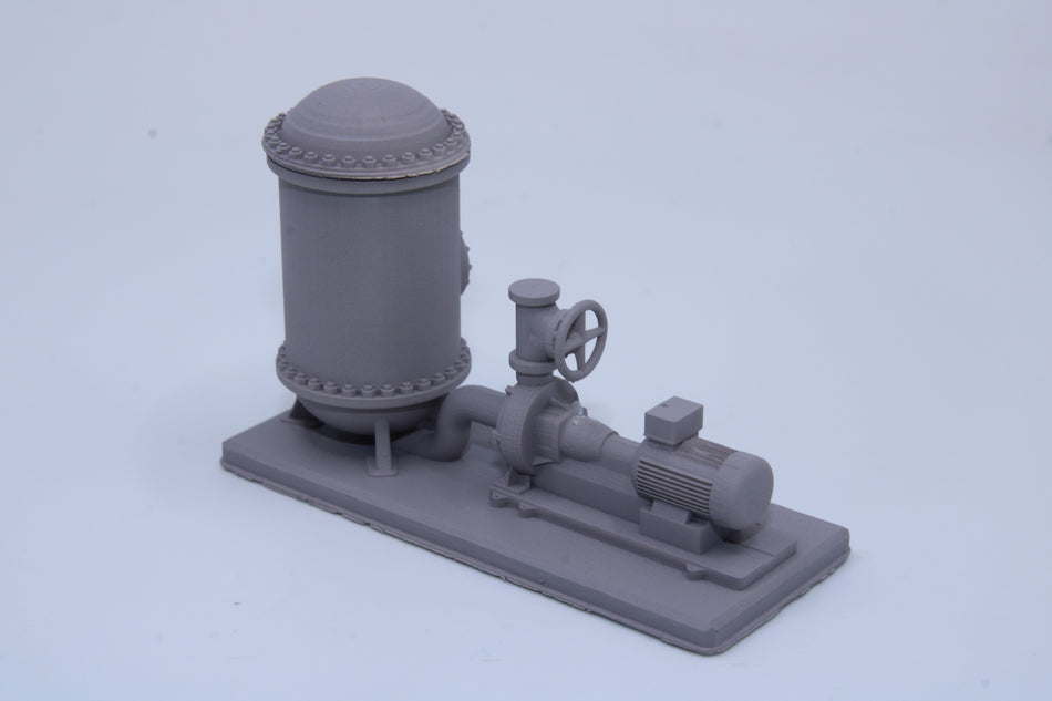 Resin Industrial Pump Model – Diorama Factory Scale Model