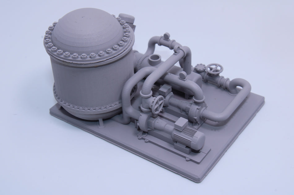 Mixing Tank with Pumps and Heat Exhanger - All Scales