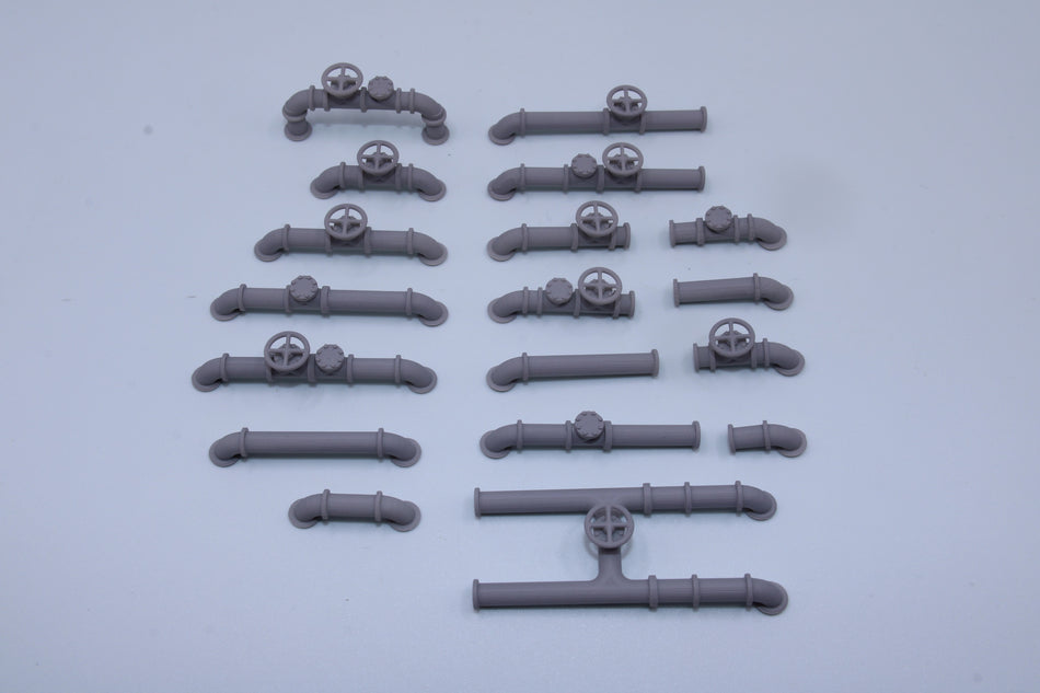 Industrial Piping Set – 18 Pieces - All Scales