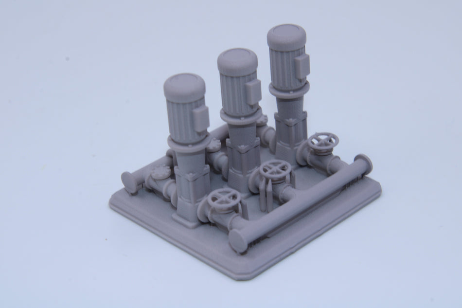 Industrial Pump Skid Large – 3 Pumps - All Scales