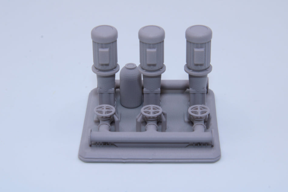 Industrial Pump Skid Large – 3 Pumps - All Scales