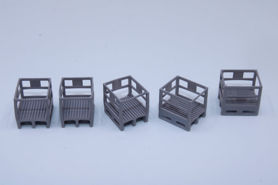 Metal Frame Pallets - Set of 5 - HO scale