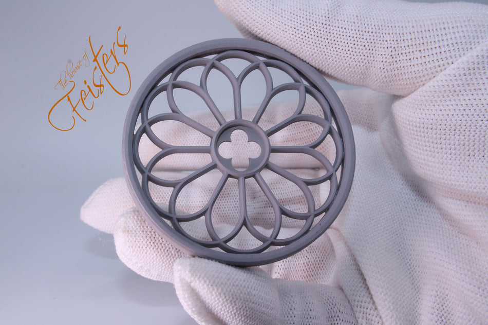 Round Gothic Church Window Double Arch - All Scales