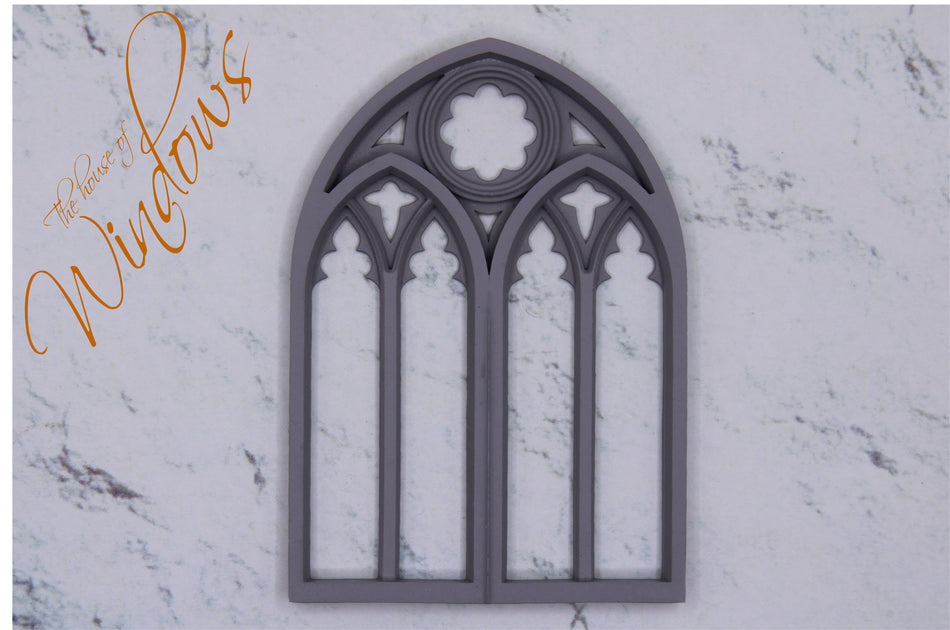 Double Gothic Church Window - All Scales